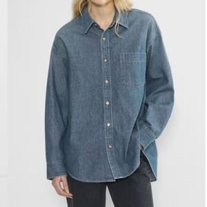 Aritzia Denim Forum 80s Comfy Denim Shirt XS